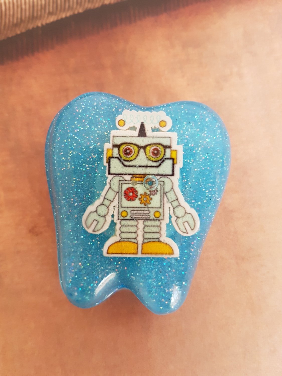 Tooth Fairy Box Blue Robot