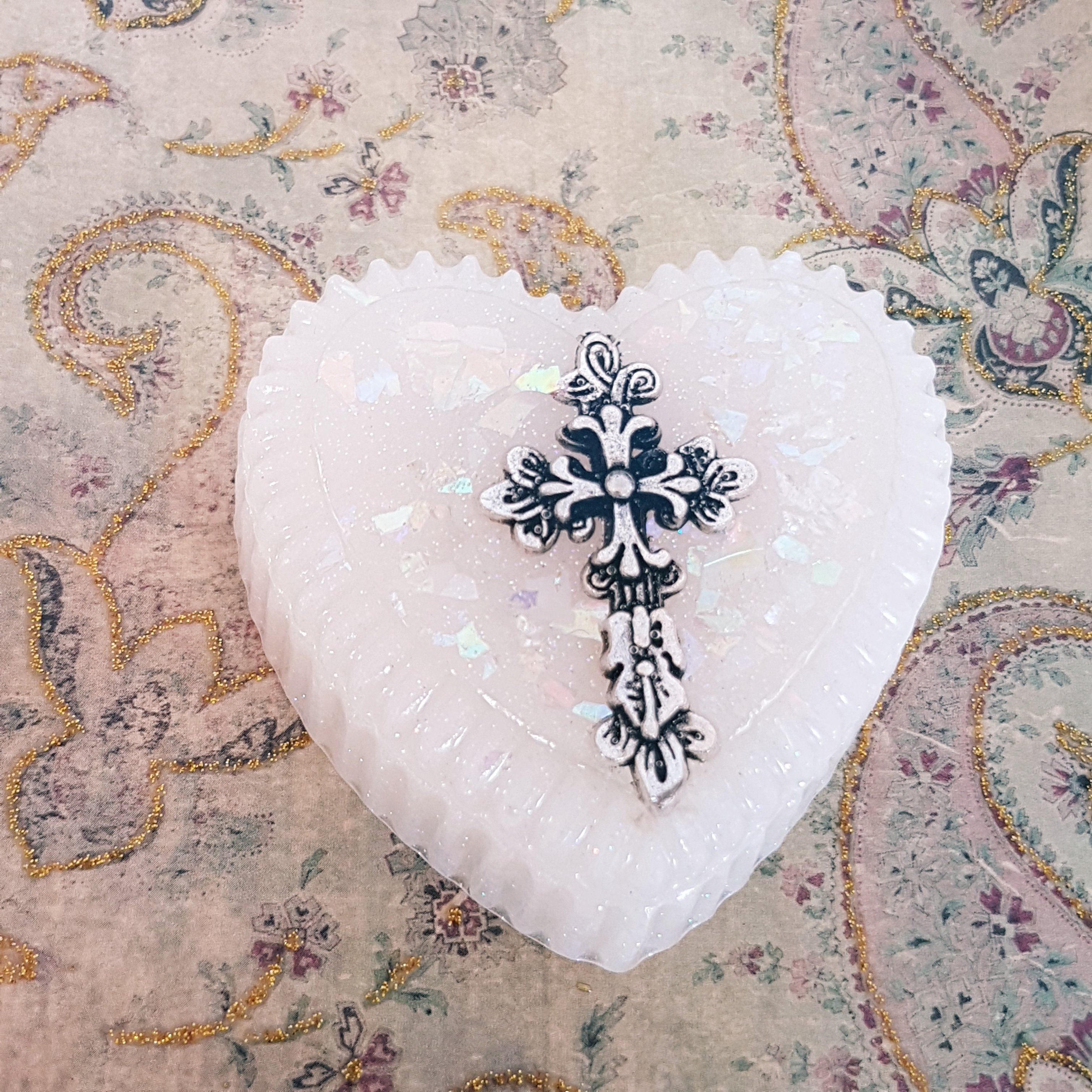 Heart Christening Box 00255