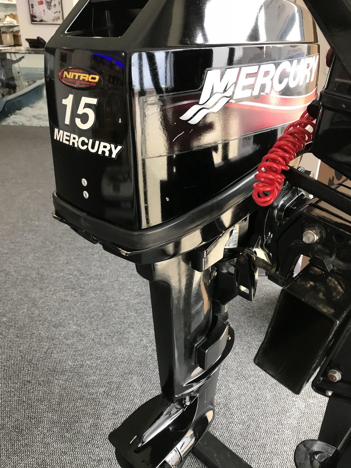 Mercury 15 HP USA 2 stroke outboard (used)