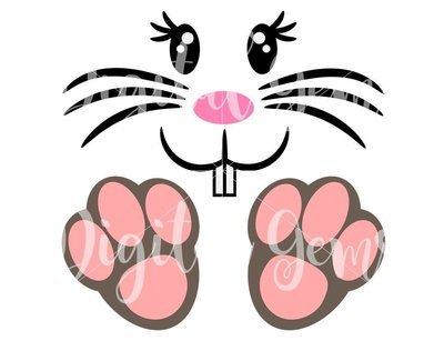 Download Rabbit face and feet SVG / DXF / PNG / EPS Files