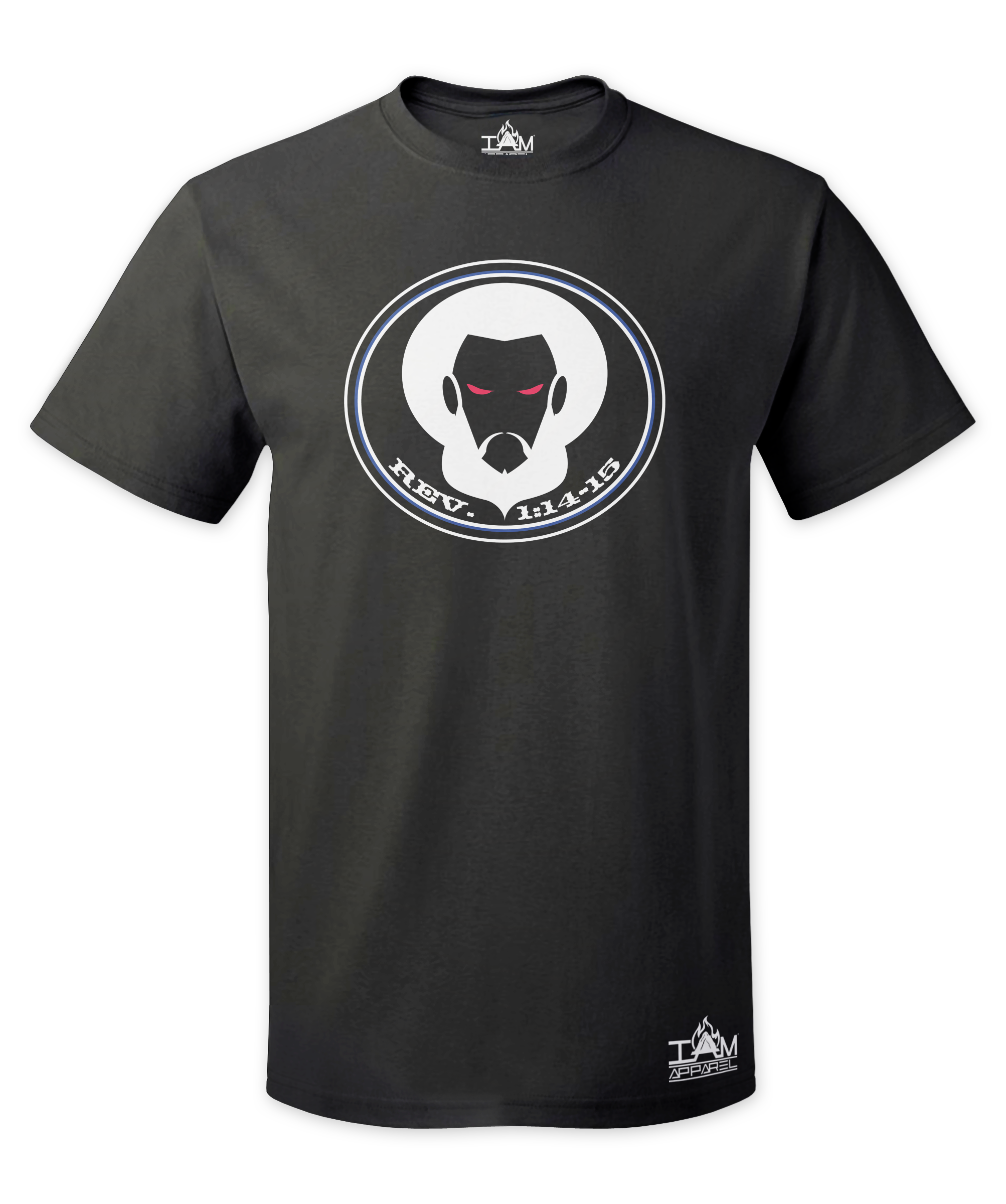 GOCC Men's Short Sleeved with image of Christ Black T-Shirt 00063