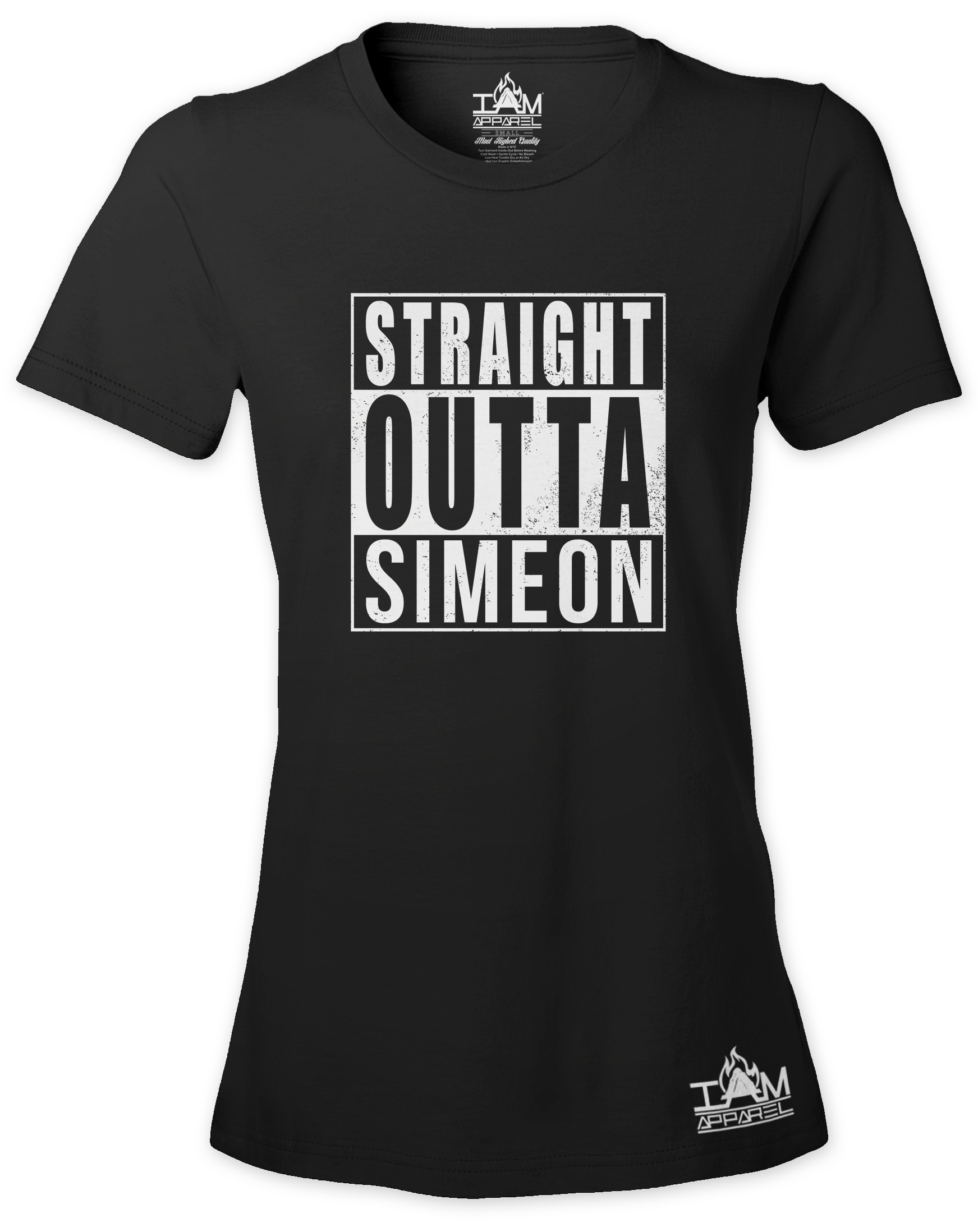 Women's "Straight Outta < TRIBE NAME > Short Sleeved T-shirt