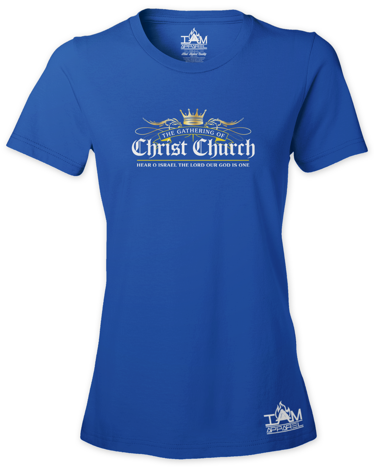 GOCC Women's Short Sleeved Blue T-shirt GOCC Women's Short Sleeved Blue T-shirt