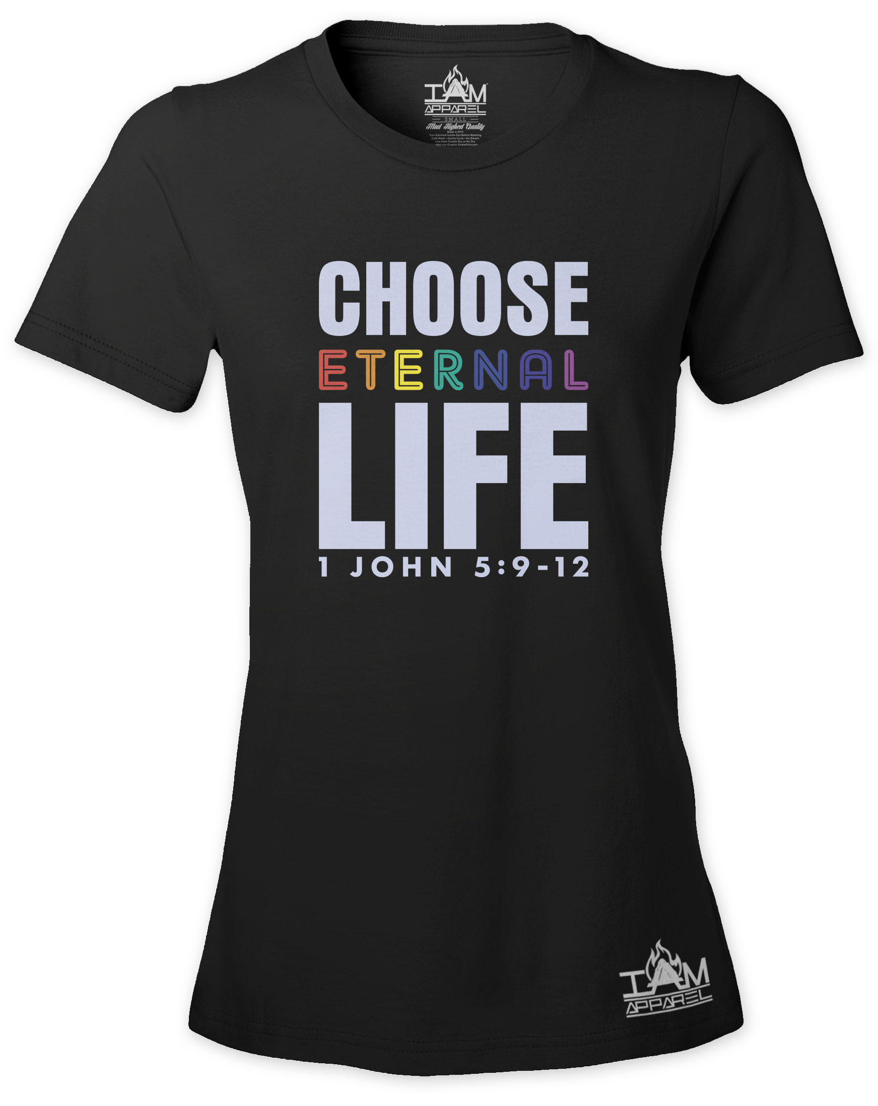 Women's Short Sleeved Choose Eternal Life T-shirt 00069