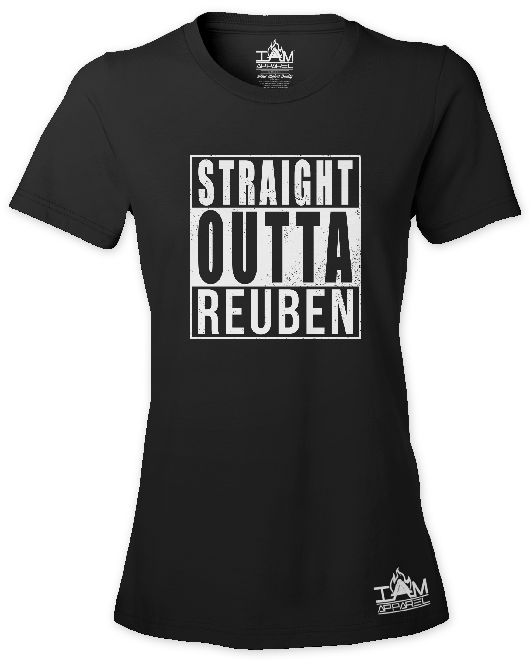 Women's "Straight Outta < TRIBE NAME > Short Sleeved T-shirt