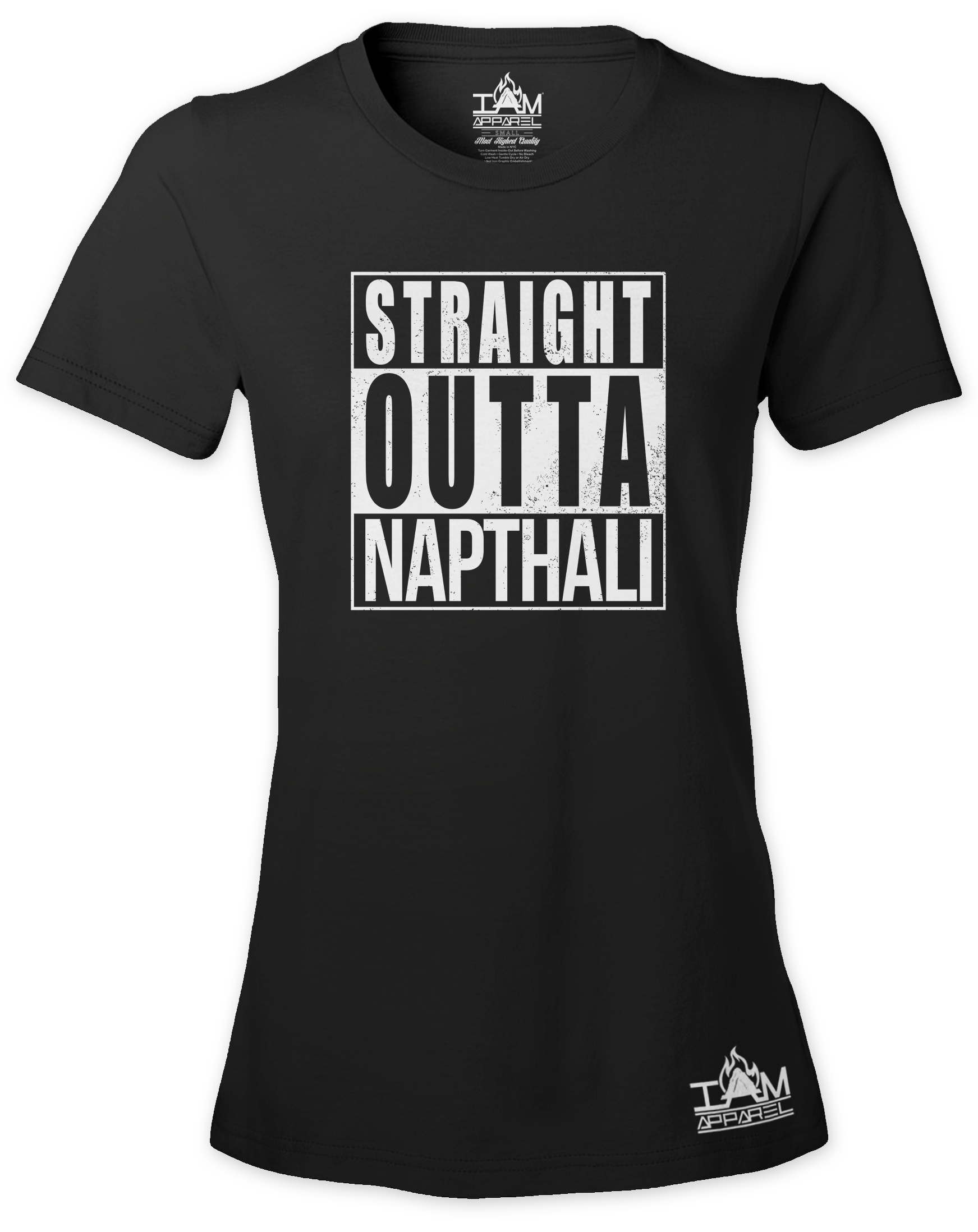 Women's "Straight Outta < TRIBE NAME > Short Sleeved T-shirt