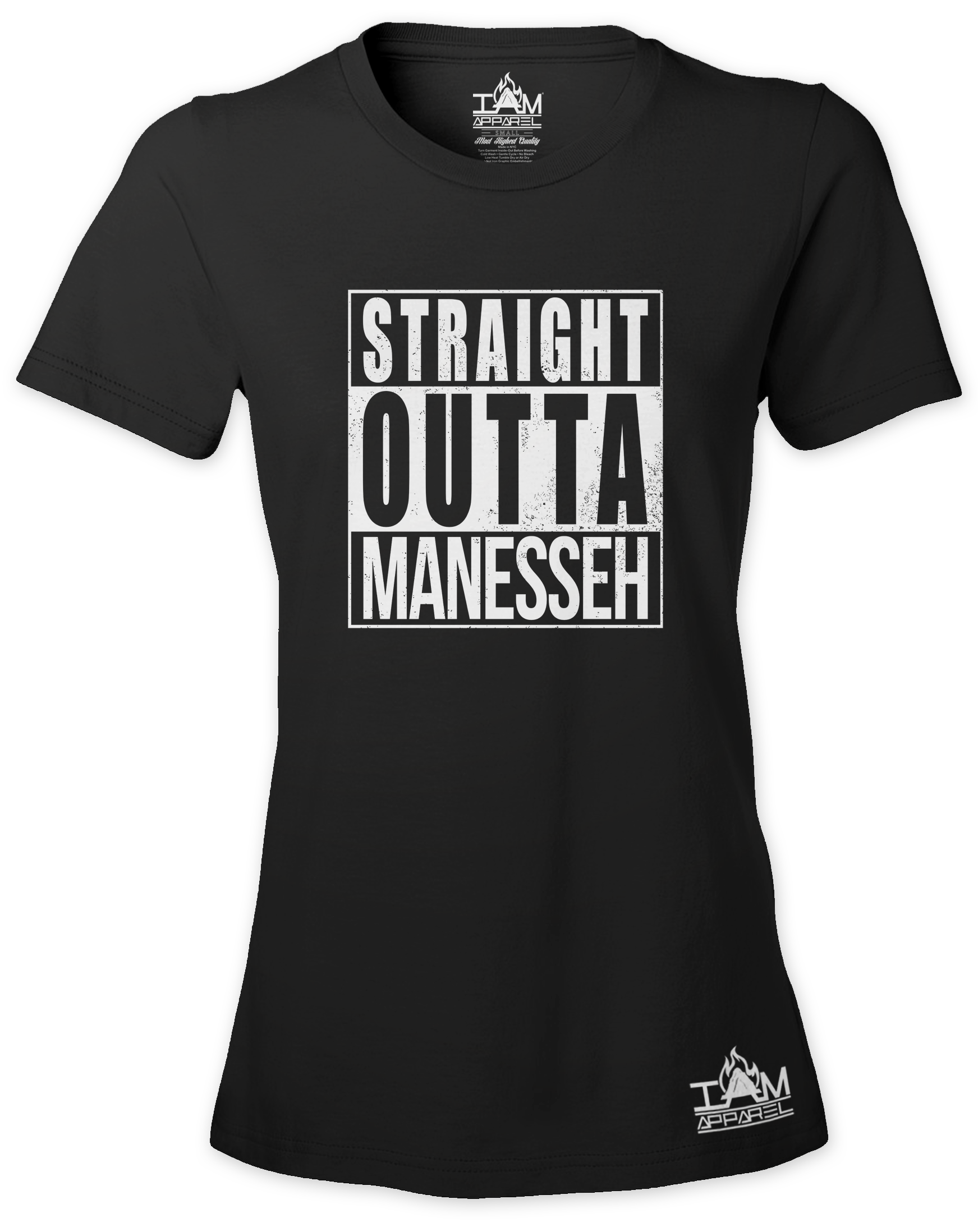Women's "Straight Outta < TRIBE NAME > Short Sleeved T-shirt