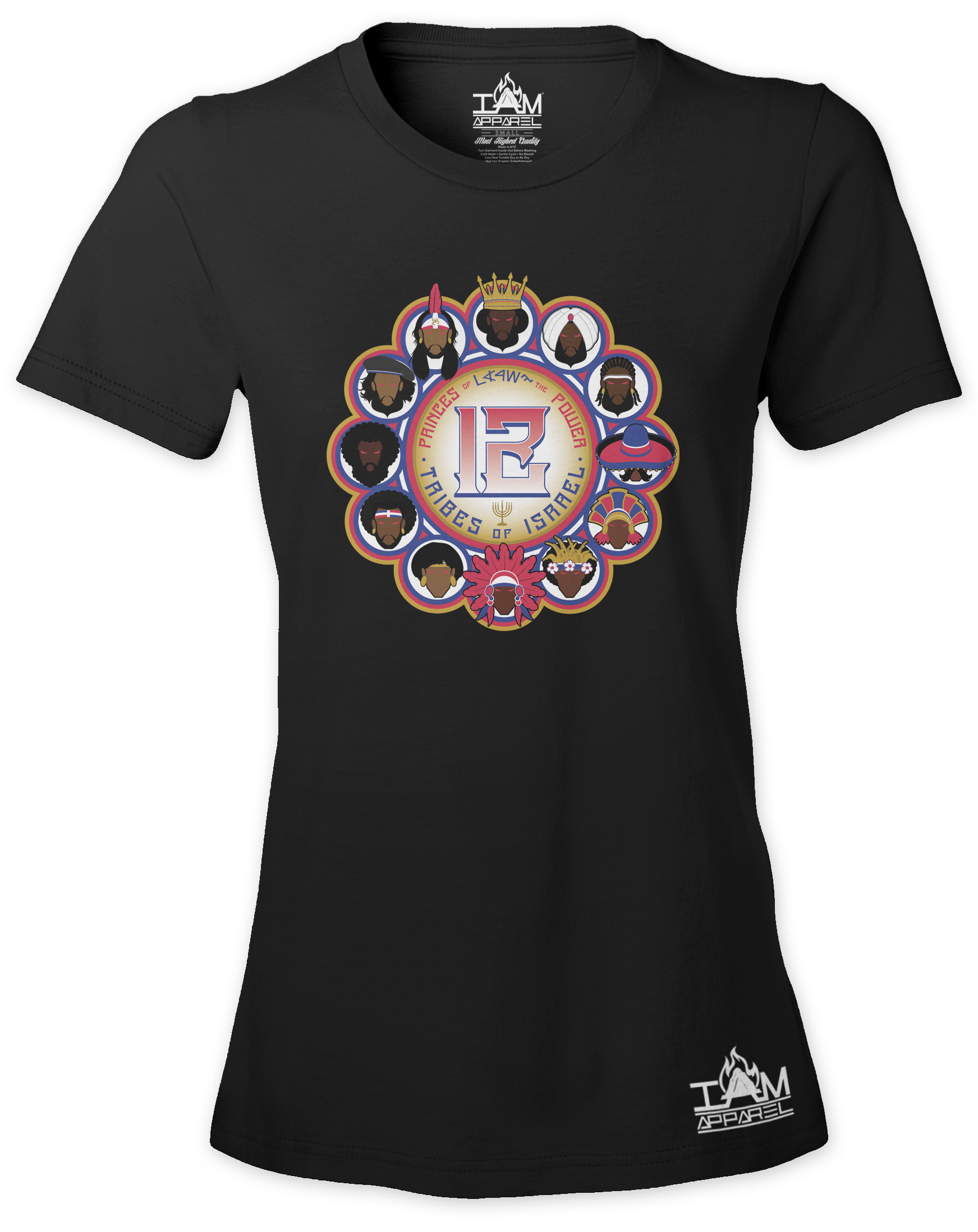 12 Tribes Image Woman's Short Sleeved T-shirt 00079