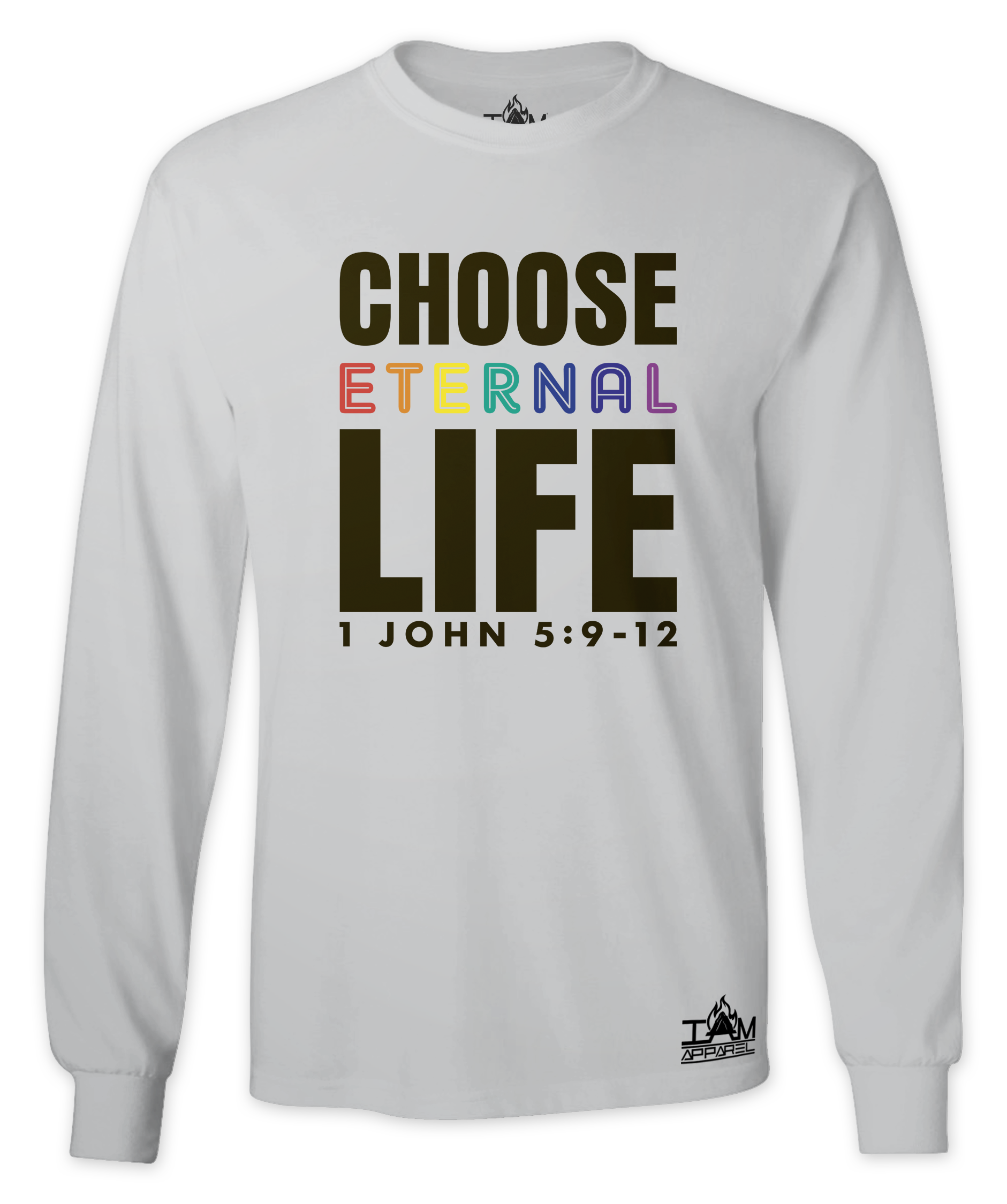 Men's "Choose Eternal Life" Long Sleeved T-shirt 00107
