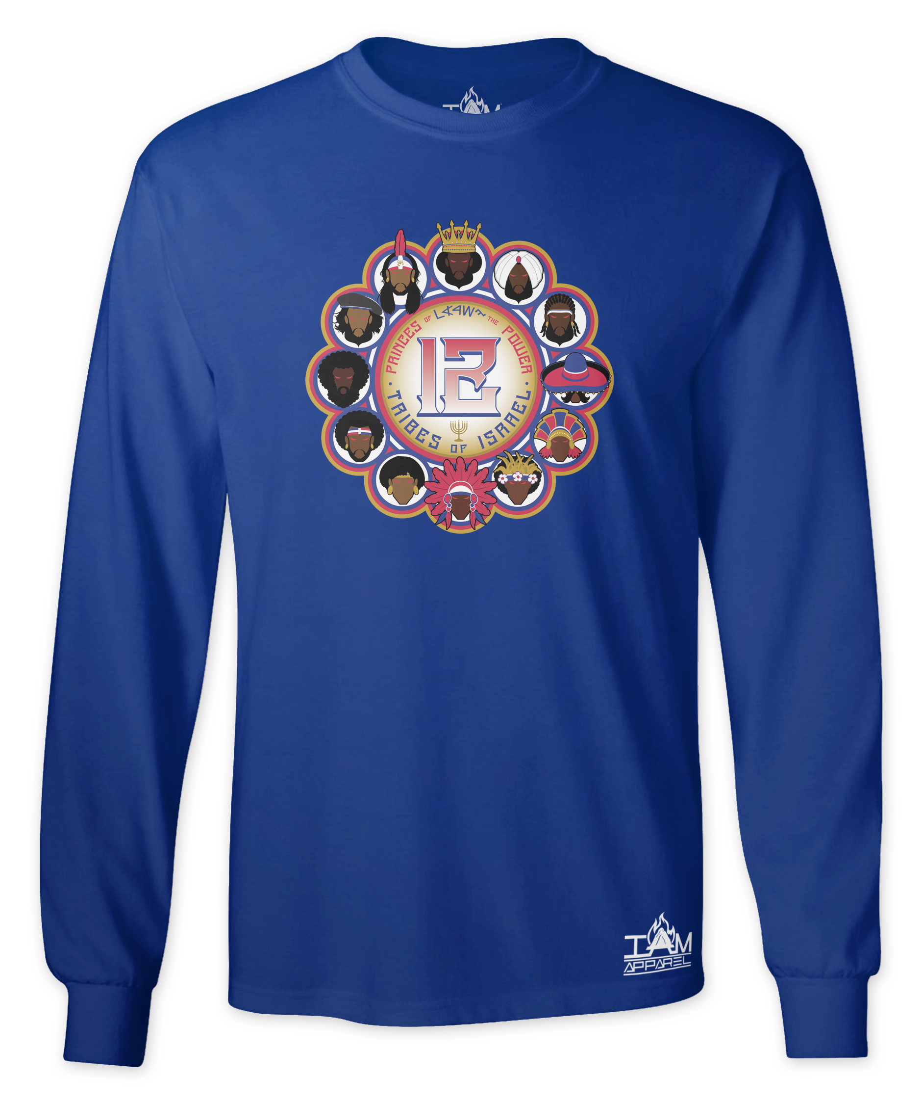 Men's "12 Tribes of Israel" Long Sleeved T-shirt 00109