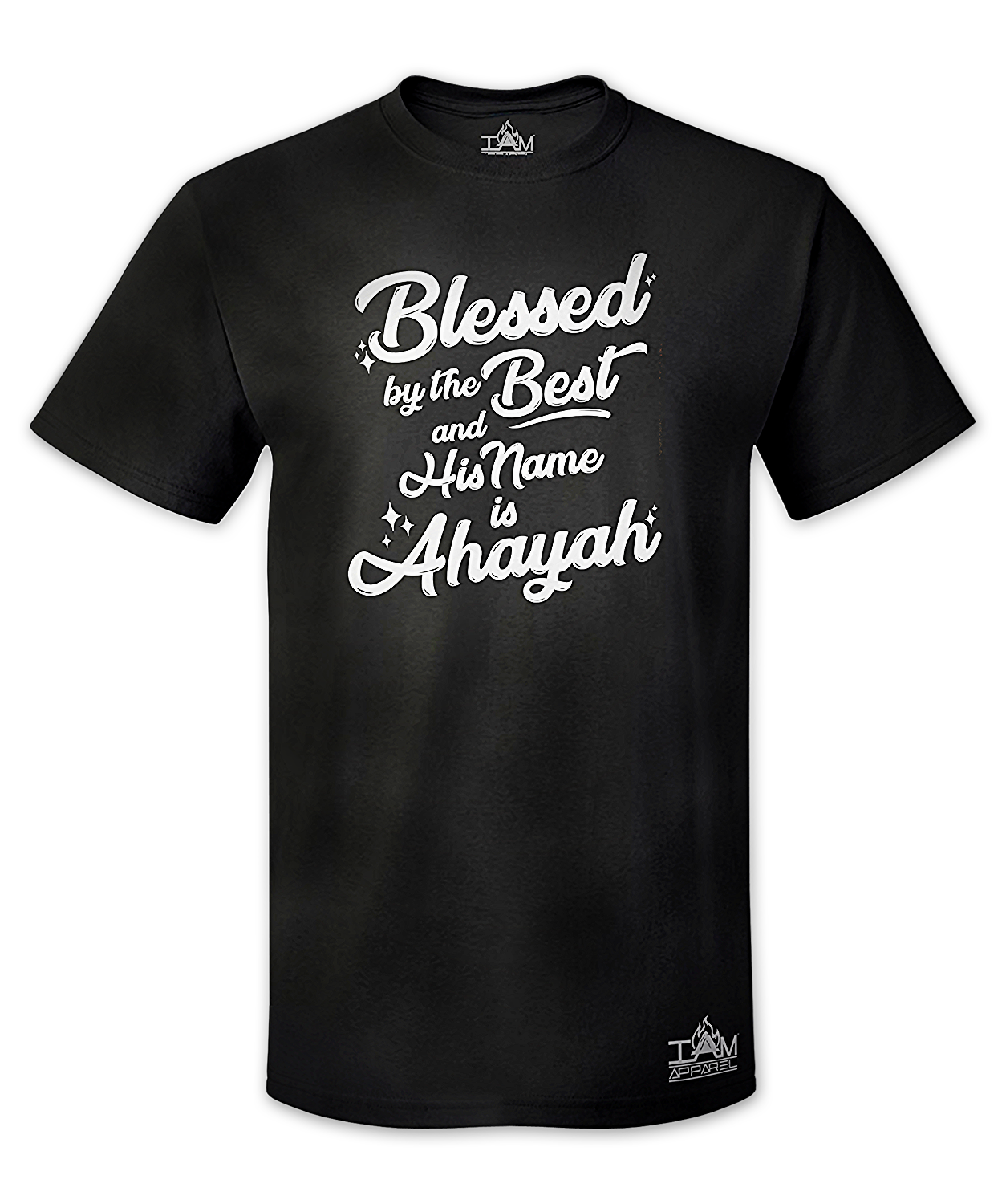 Men's Blessed by the best Short Sleeved Black T-shirt