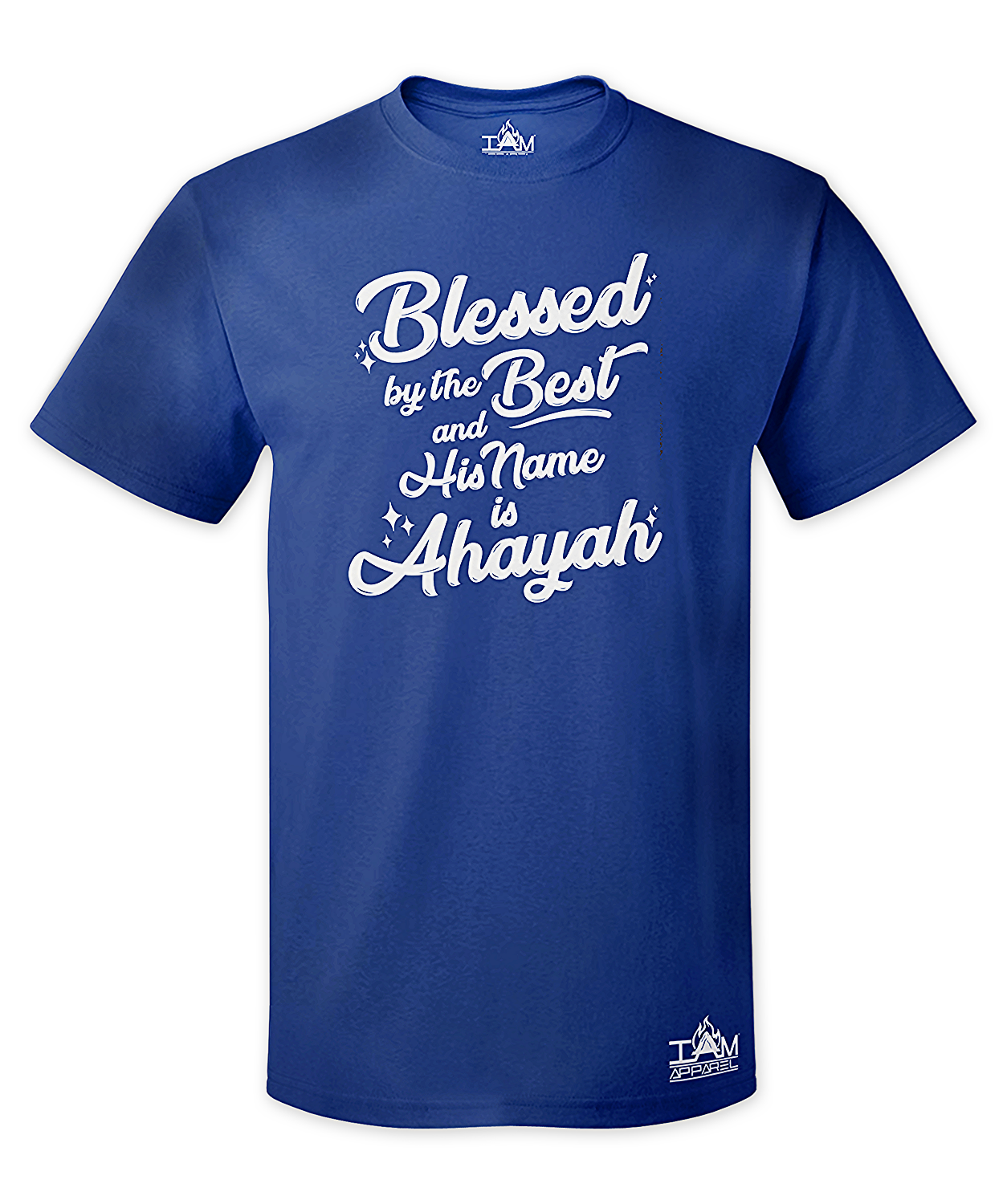 Men's Blessed by the best Short Sleeved BlueT-shirt