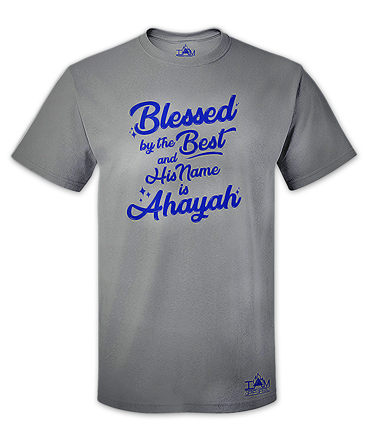 Men's Blessed by the best Short Sleeved Grey T-shirt