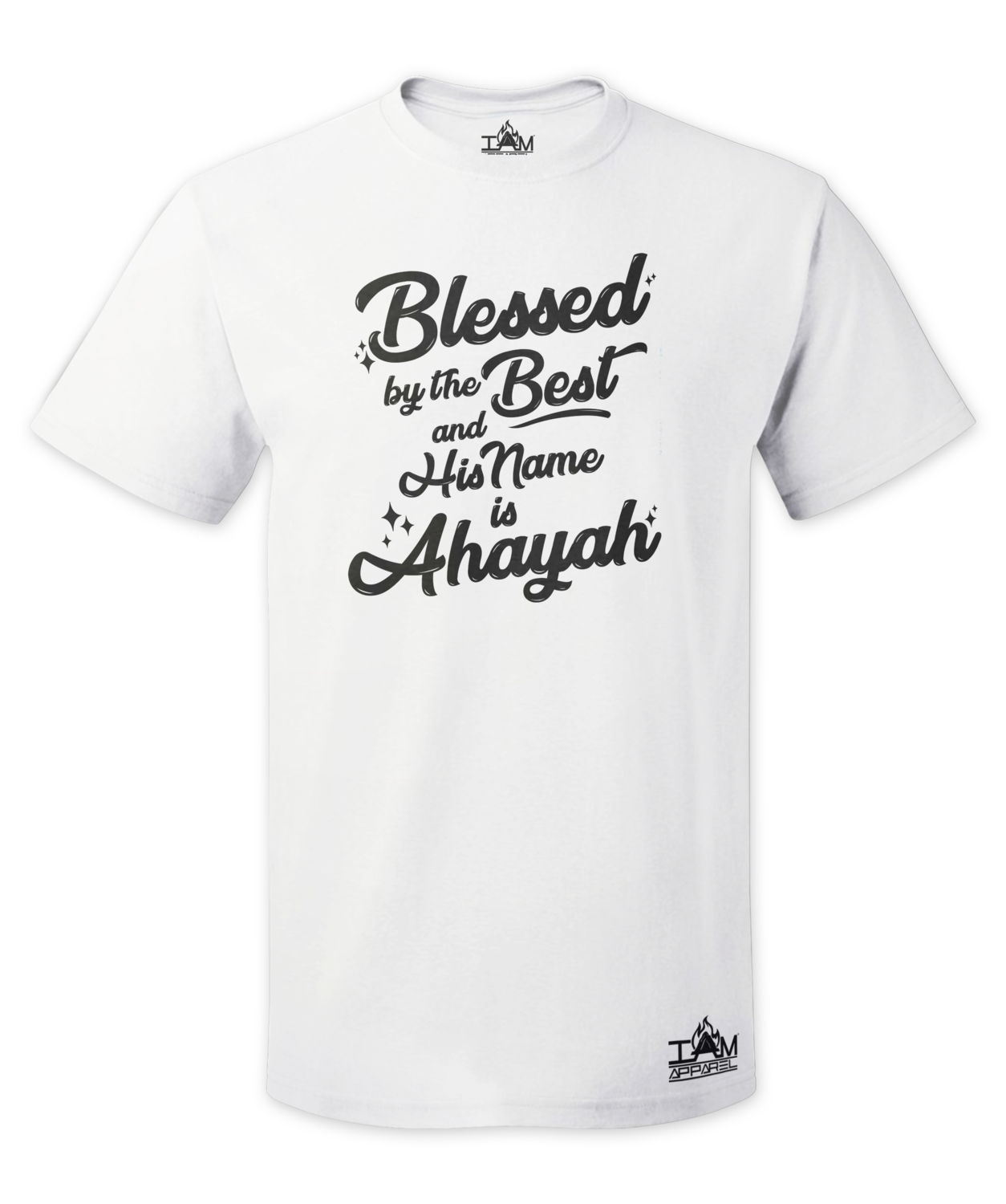 Men's Blessed by the best Short Sleeved White T-shirt