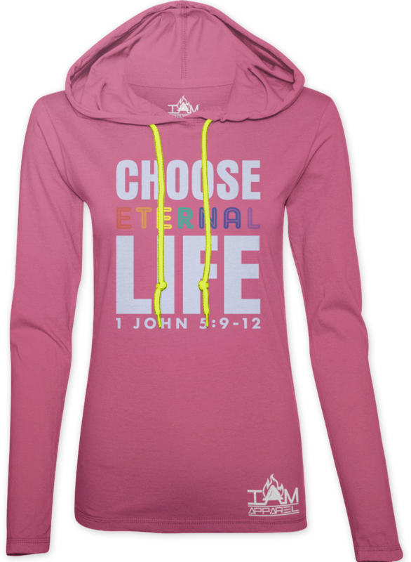 Women's "Choose Eternal Life" Pink Hoodie