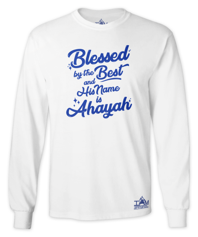 GOCC Men's "Blessed By The Best" Long Sleeved White T-shirt