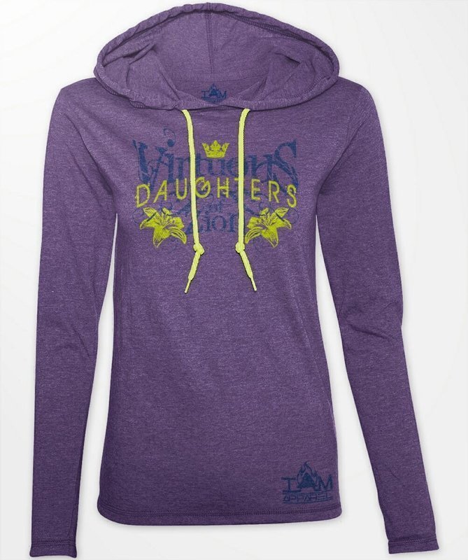 Women's Virtuous Daughters of Zion Purple Hoodie