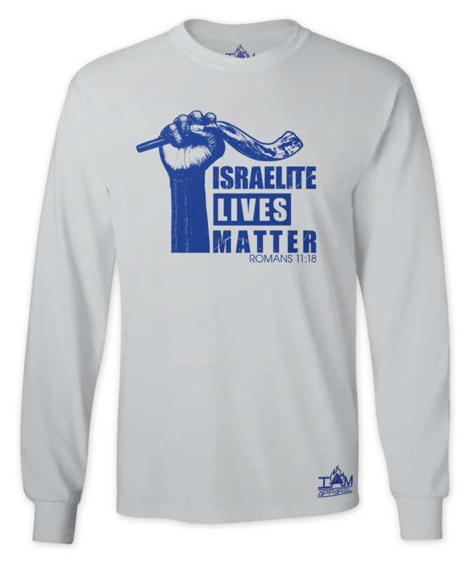 "Israelite Lives Matter" Men's Long Sleeved Grey T-shirt