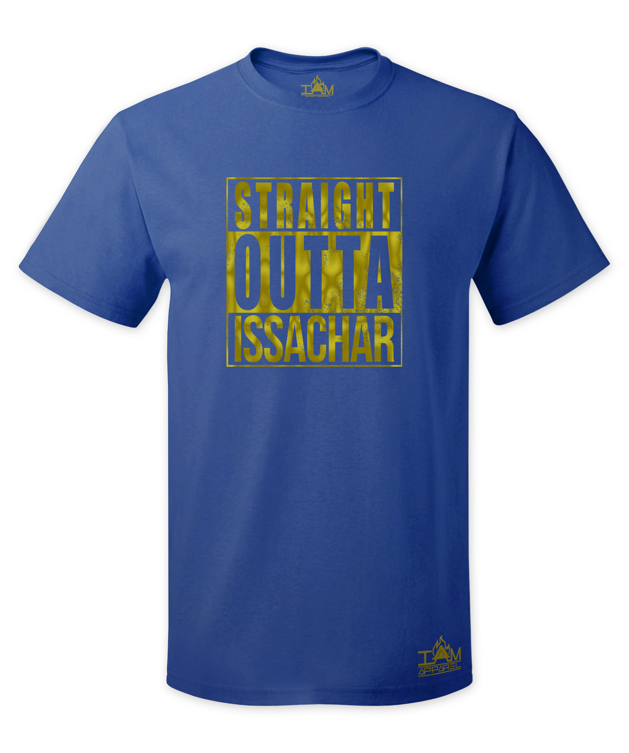 Men's GOLDEN SERIES "Straight Outta <Tribe Name> Black Short Sleeved T-shirt