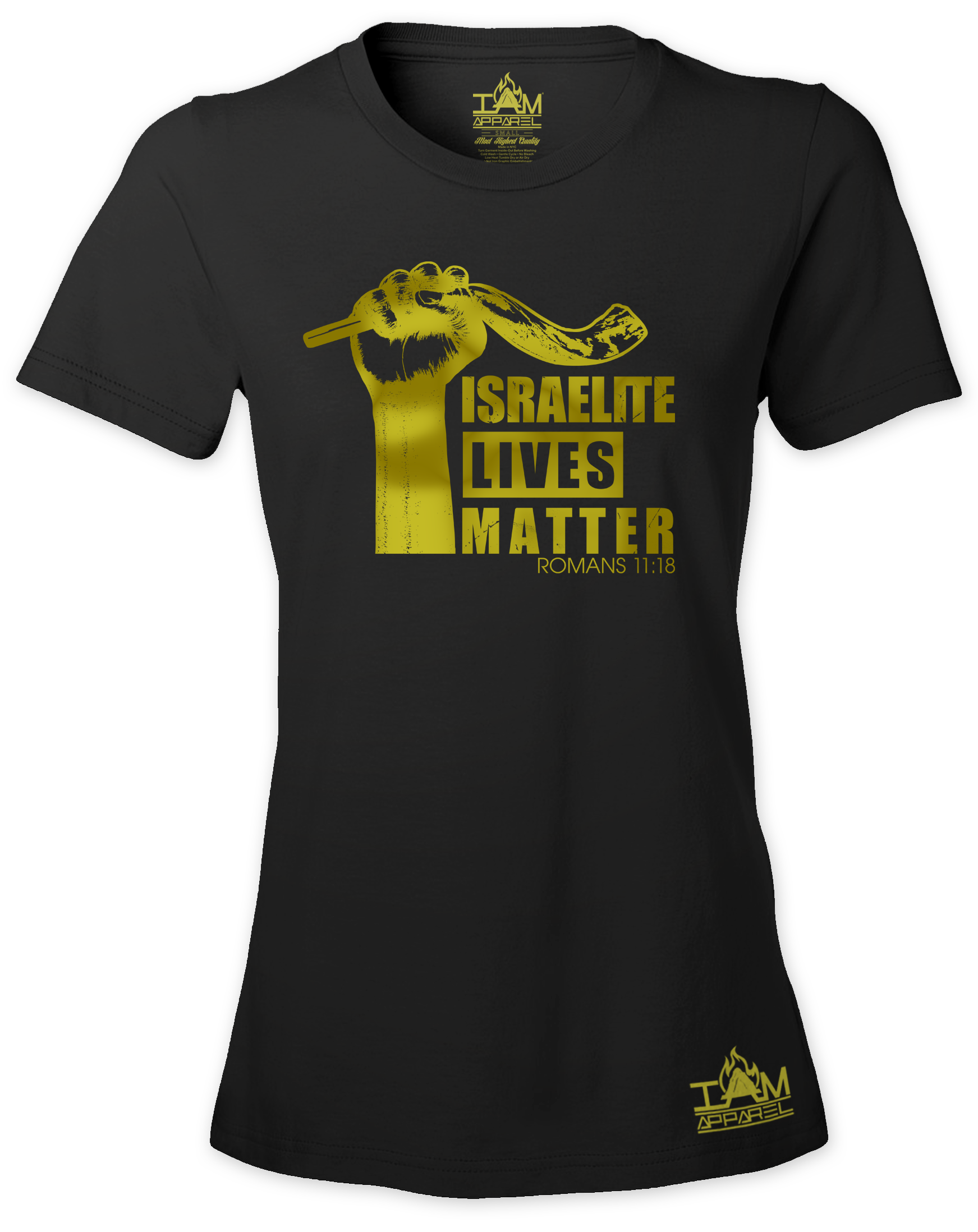 Womens Israelite Lives Matter "GOLDEN SERIES" Short Sleeved T-shirt