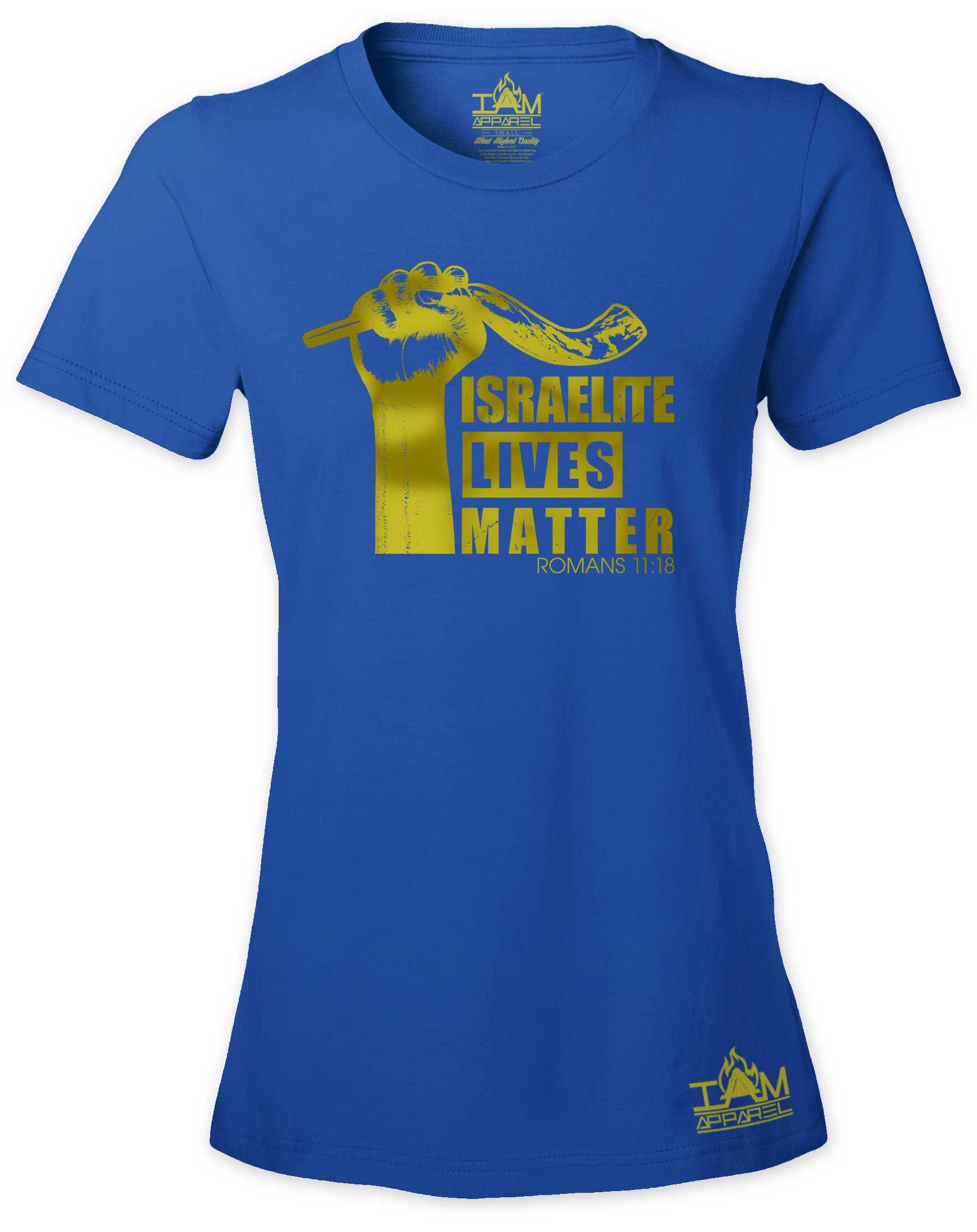 Womens Israelite Lives Matter "GOLDEN SERIES" Short Sleeved T-shirt