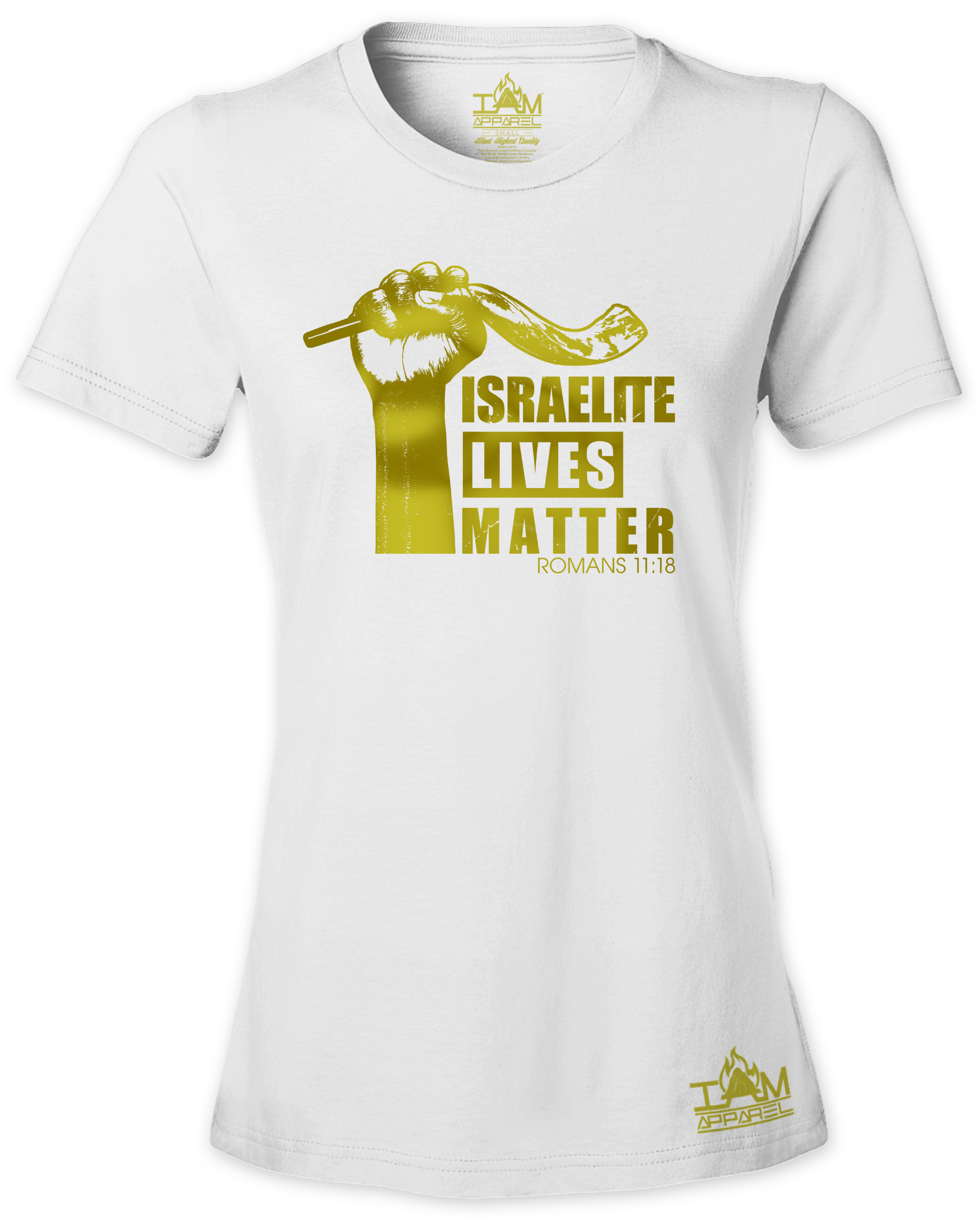 Womens Israelite Lives Matter "GOLDEN SERIES" Short Sleeved T-shirt