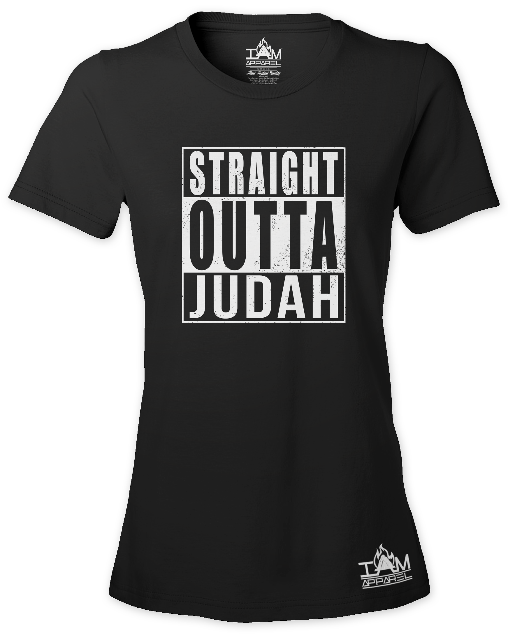 Women's "Straight Outta < TRIBE NAME > Short Sleeved T-shirt 00087