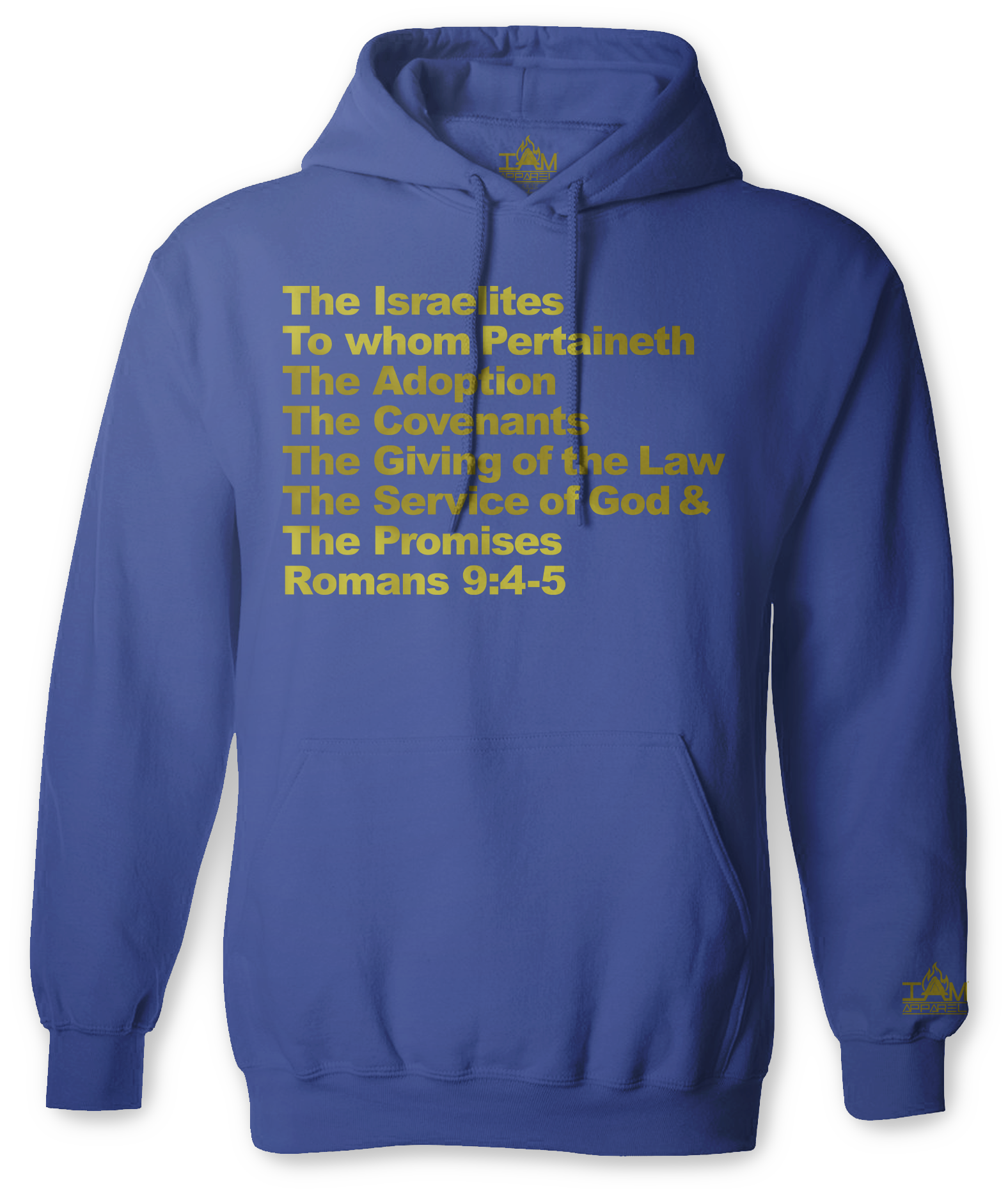 Men's "GOLDEN SERIES" "Israelite Text" Long Sleeved Pullover 00184