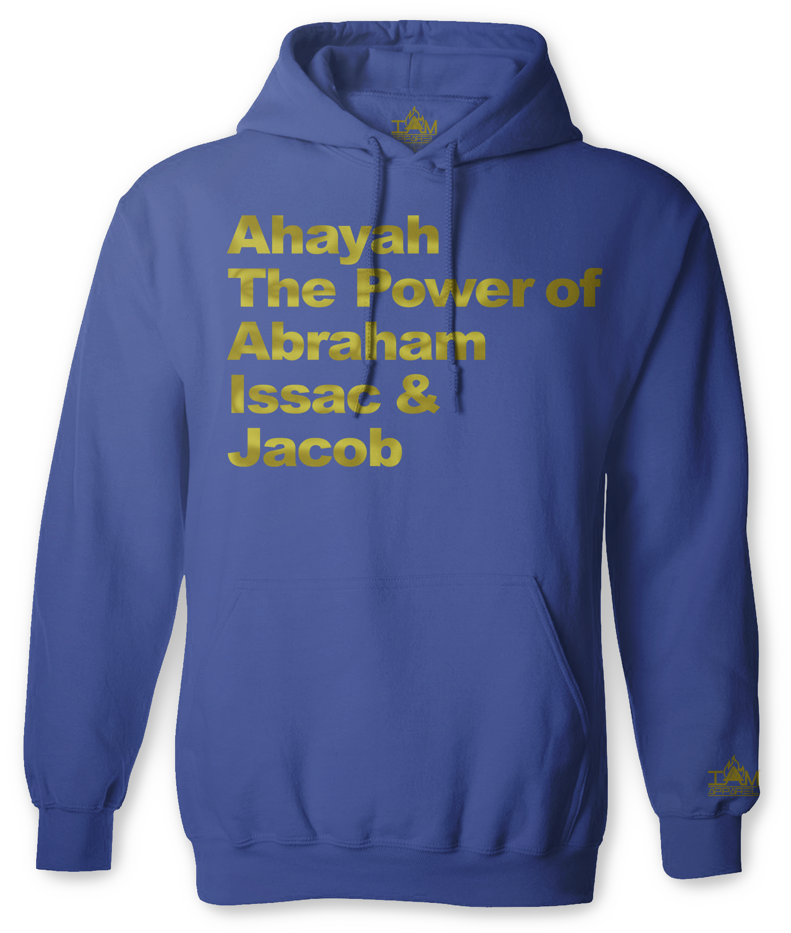 Men's "GOLDEN SERIES" "Ahayah Power Text" Long Sleeved Pullover 00186