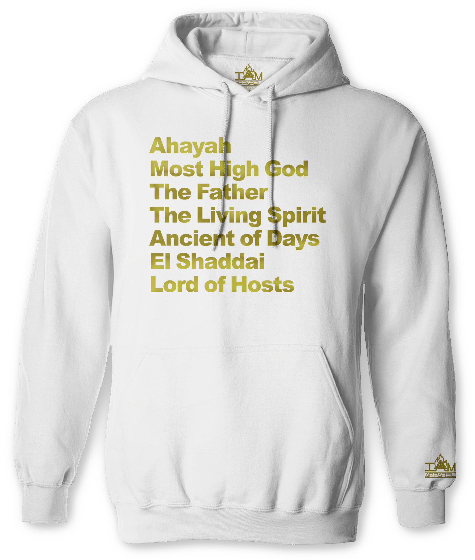 Men's "GOLDEN SERIES" "Ahayah Text" Long Sleeved Pullover