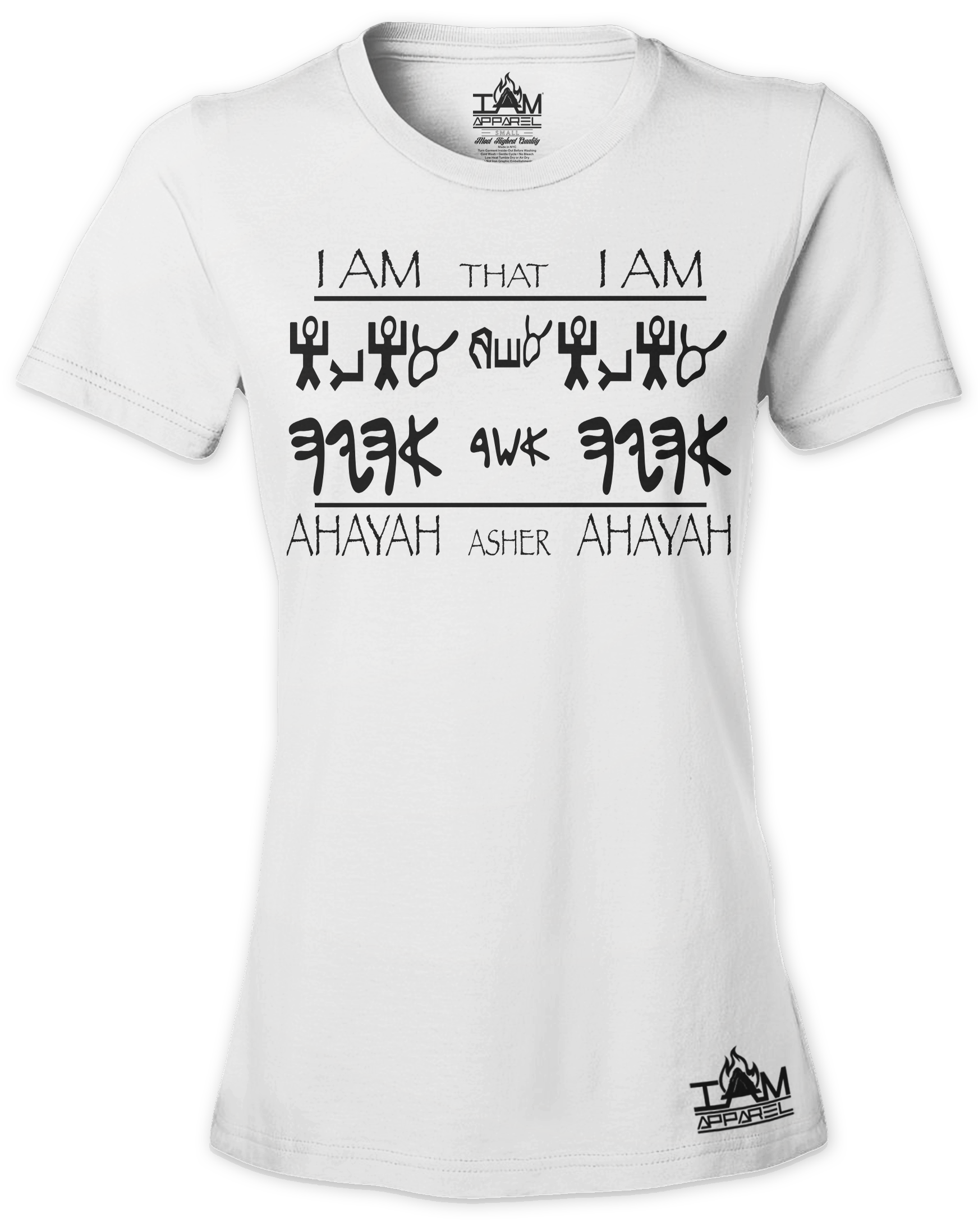 Women's Short Sleeved "Ahayah Design" T-shirt