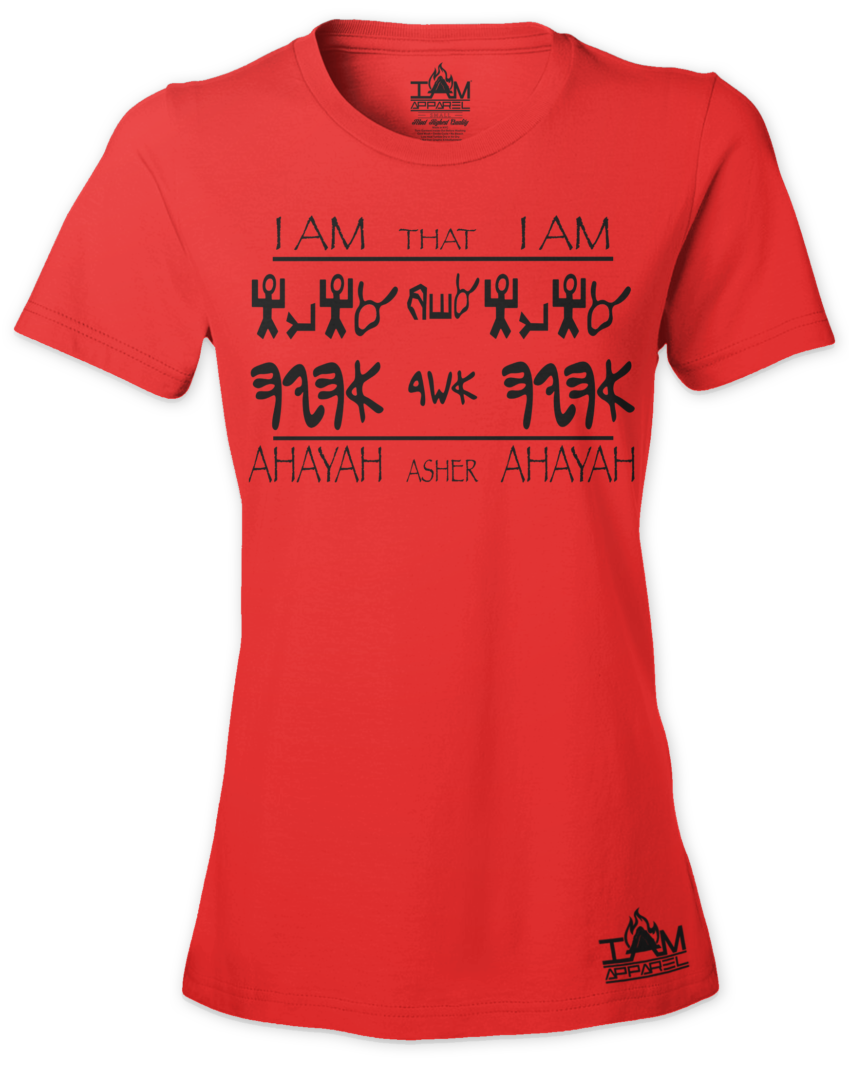 Women's Short Sleeved "Ahayah Design" T-shirt