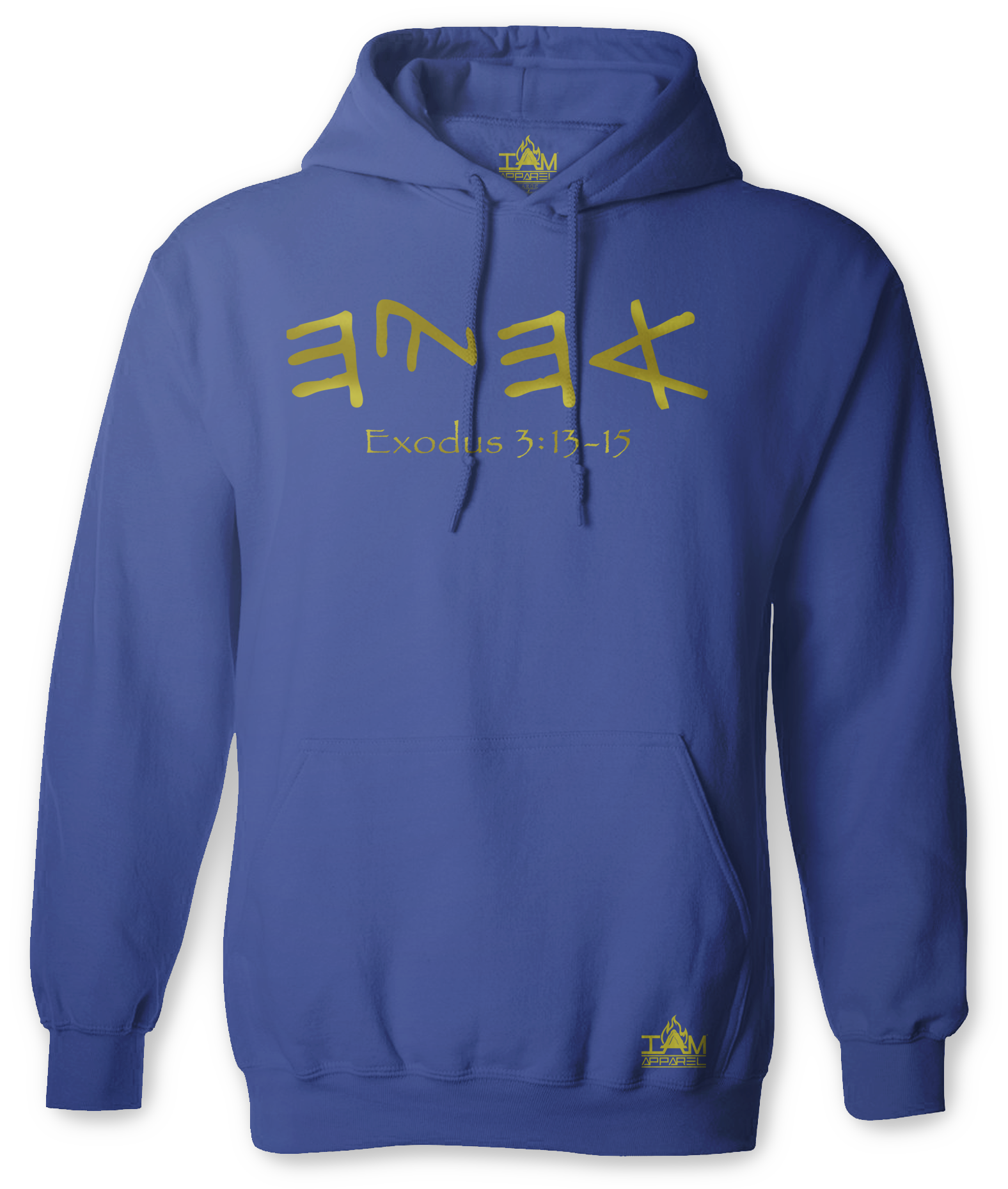 Men's "Ahayah" Long Sleeved Blue Pullover