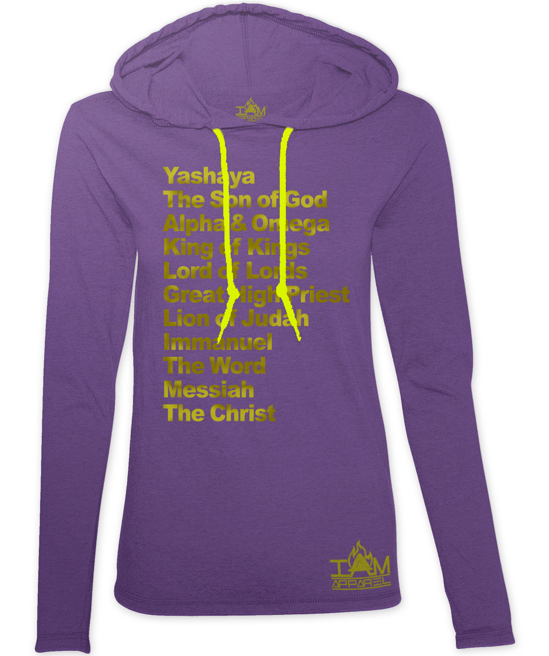 Women's "GOLDEN SERIES" Yashaya Text Hoodie