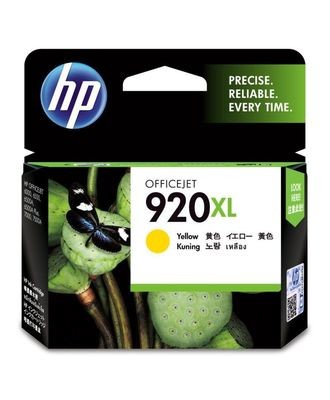 HP 920 XL Ink Cartridge, Yellow HP 920 XL Ink Cartridge, Yellow
