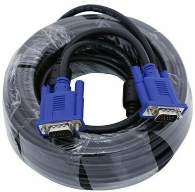 Haze 20mtr VGA male to male Cable, Black Haze 20mtr VGA male to male Cable, Black