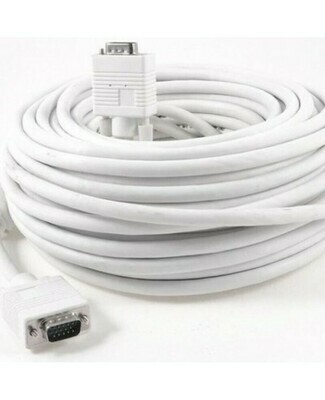 Haze 20mtr VGA male to male Cable, White Haze 20mtr VGA male to male Cable, White