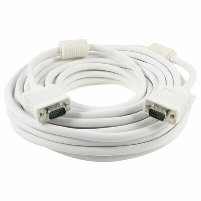 Haze 15mtr VGA male to male Cable, White Haze 15mtr VGA male to male Cable, White