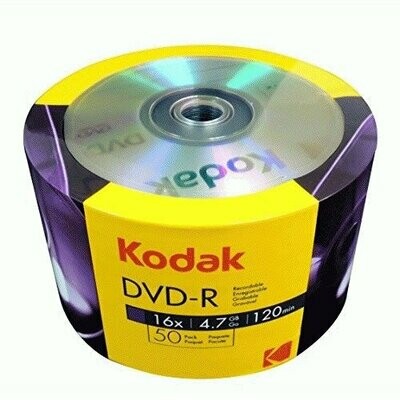 Kodak DVD-R 16x 4.7GB 50-Value Pack Kodak DVD-R 16x 4.7GB 50-Value Pack