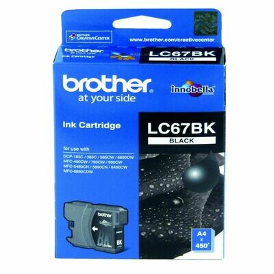 Brother LC67 Ink Cartridge, Cyan Brother LC67 Ink Cartridge, Cyan