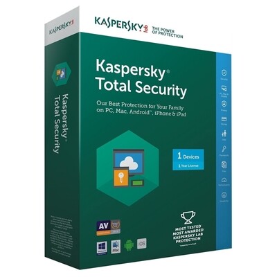 1 User, 1 Year, Kaspersky Total Security 1 User, 1 Year, Kaspersky Total Security