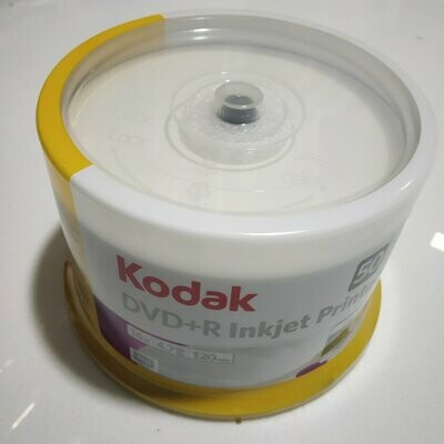 Kodak DVD-R Inkjet Printable, Pack of 50 Kodak DVD-R Inkjet Printable, Pack of 50