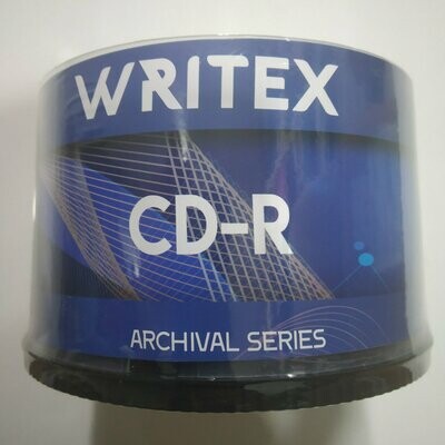 Writex Blank CD-R, Archival Series, Pack of 50-disk Writex Blank CD-R, Archival Series, Pack of 50-disk