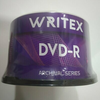 Writex Blank DVD-R, Archival Series, Pack of 50-disk Writex Blank DVD-R, Archival Series, Pack of 50-disk