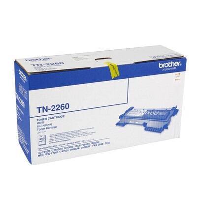 Brother TN-2260 Toner Cartridge, Black Brother TN-2260 Toner Cartridge, Black