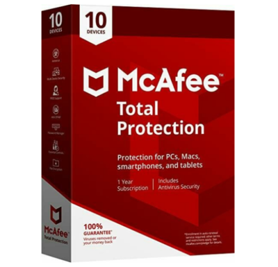 10 User, 1 Year, Mcafee Total Protection 10 User, 1 Year, Mcafee Total Protection