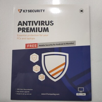 1 User, 1 Year, K7 Antivirus, Premium 1 User, 1 Year, K7 Antivirus, Premium
