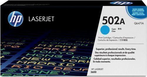 HP Q6471A 502A Cyan Toner Cartridge Q6471A HSN:8443