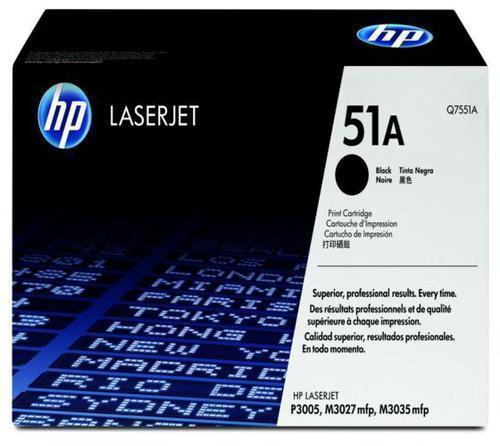 HP Q7551A 51A Black Toner Cartridge 8878 HSN:8443
