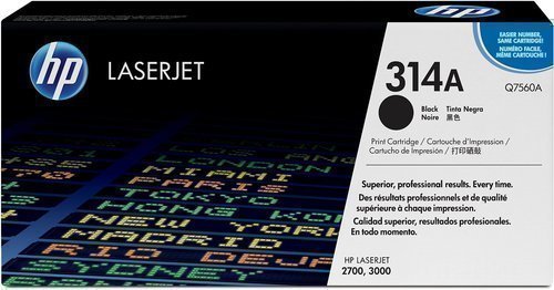HP Q7560A 314A Black Toner Cartridge Q7560A HSN:8443